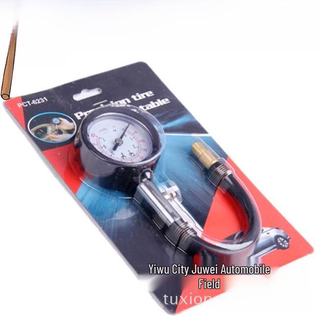 

High Precision Stainless Steel Tire Pressure Gauge with Hose and Digital Display