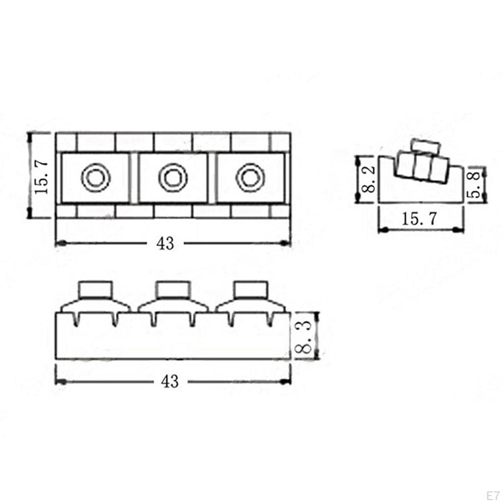 43mm Guitar Locking Nut for Enhanced String Stability