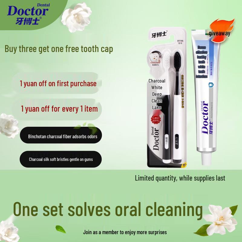 Dr. Yaboshi Binchotan Charcoal Soft Toothbrush