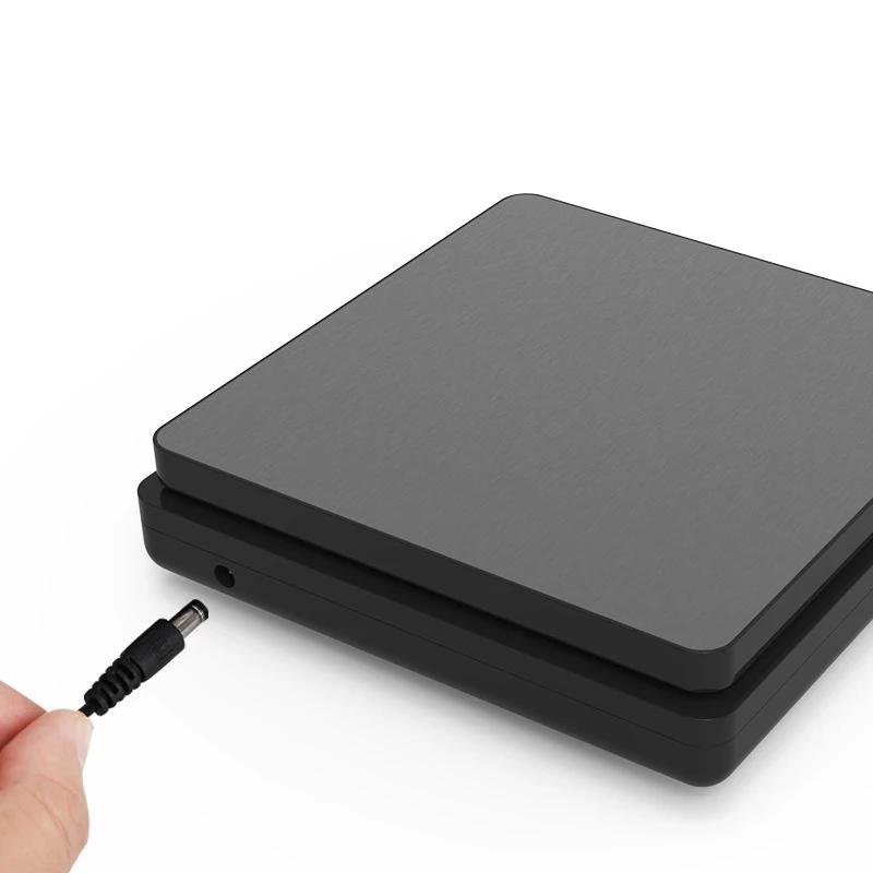 5kg/10kg LCD-Anzeige Digitale Küchenwaage Wiederaufladbares Elektronisches Wiegewerkzeug Wasserdicht Edelstahl Haushaltsmesswerkzeug