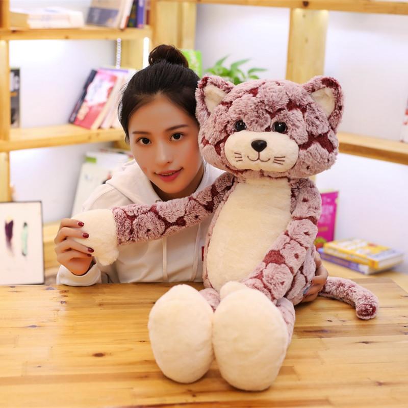 50/70/90CM Kawaii Cat Plush Toy Stuffed Animals Cute Fluffy Long Leg Cat Doll Soft Toy Birthday Present Xmas Gifts