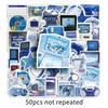 50 Retro Y2K Graffiti Blue Stickers for Journals & DIY Phone Cases