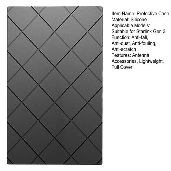 Pokrowiec ochronny do Starlink Gen 3 Wodoodporny Pyłoszczelny Odporny na Grad Zewnętrzna antena satelitarna Silikonowy Pokrowiec Etui Osłona Anteny