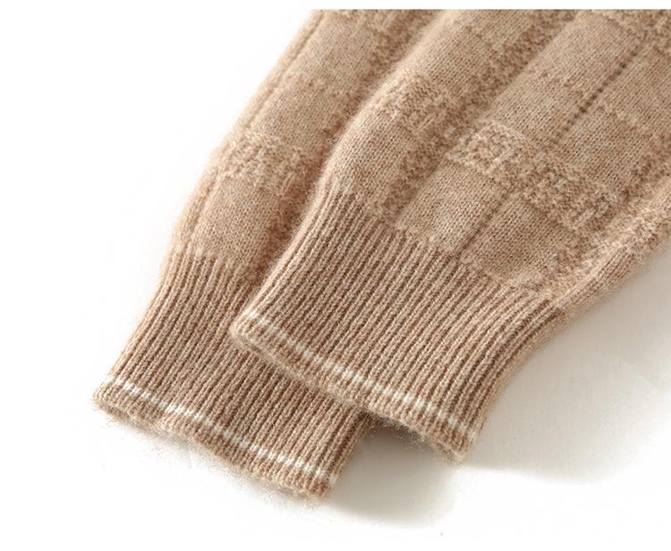 Women's 2025 Autumn/Winter Cashmere Round Neck Long Sleeve Soft Pullover Sweater