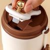 Portable Travel Mug Vacuum Coffee Bottle with Temperature Display Spill Proof Coffee  Leak Proof Tumbler Cup