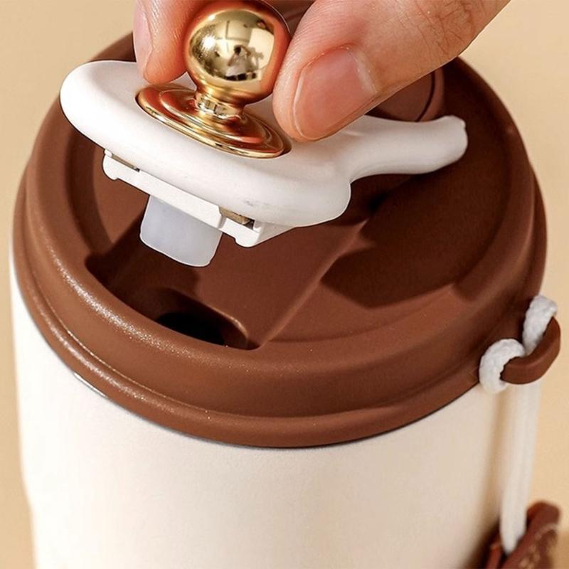 Portable Travel Mug Vacuum Coffee Bottle with Temperature Display Spill Proof Coffee Leak Proof Tumbler Cup