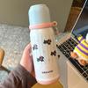 Cartoon Insulated Stainless Steel Cup – Cute, Portable Water Bottle for Students, Ideal for Autumn and Winter.