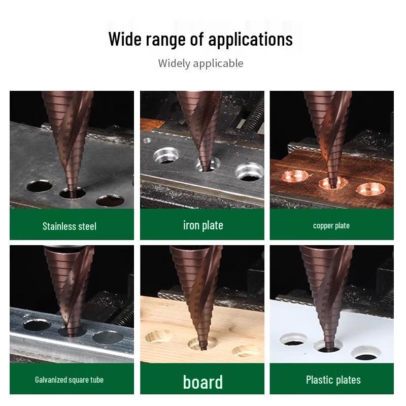 Cobalt Step Drill Bit Set