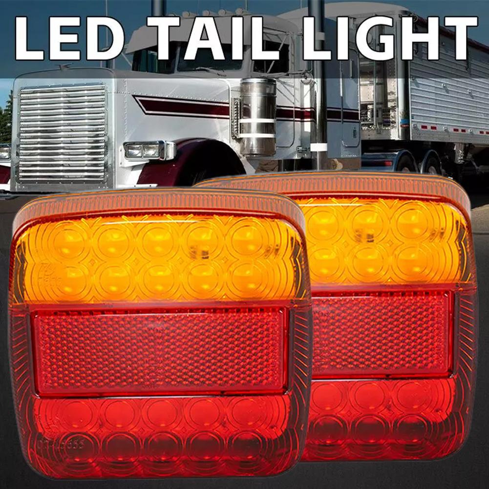 1Pcs LED Trailer Tail Light DC 12V Waterproof Shockproof 20 LED For RV ATV Stop Indicator Truck Lamp Turn Signal V5M3