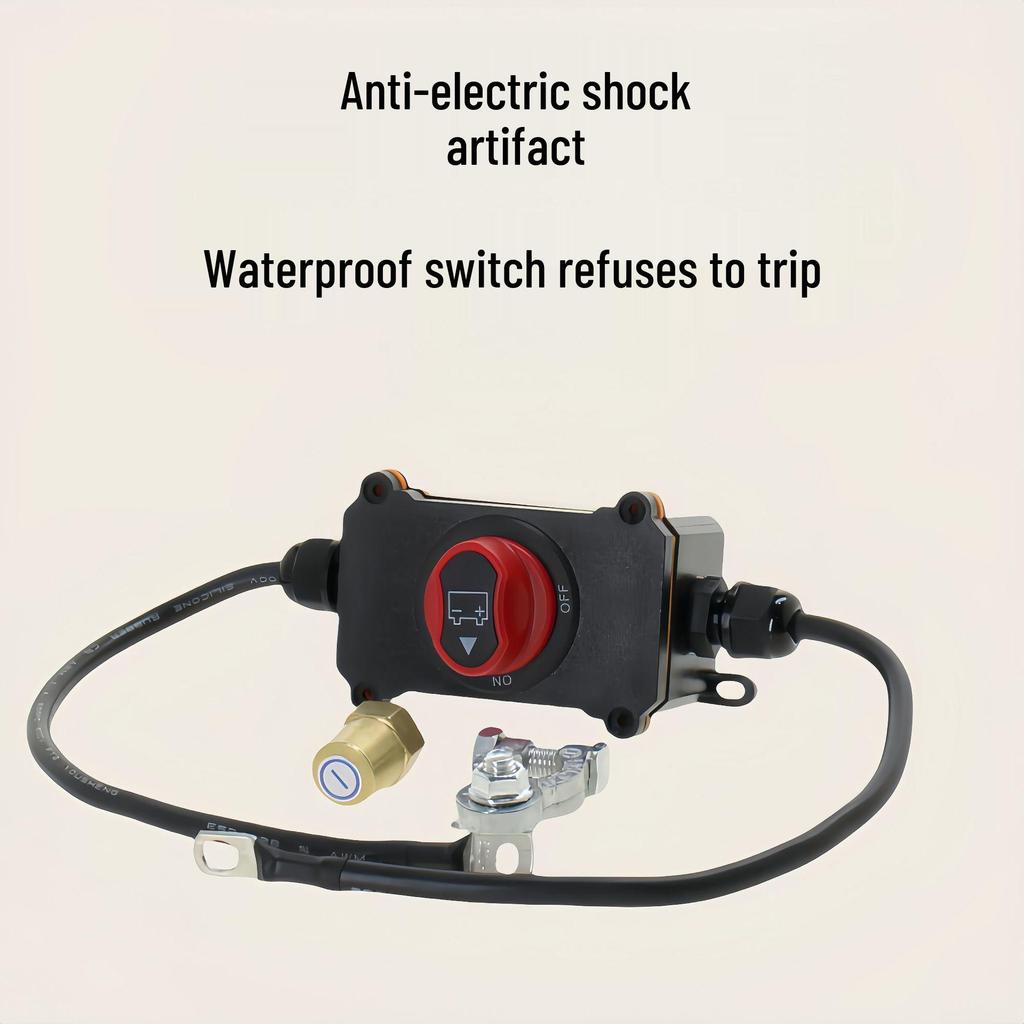 100A Waterproof Rotary Battery Disconnect Switch for 12-24V Car/Yacht
