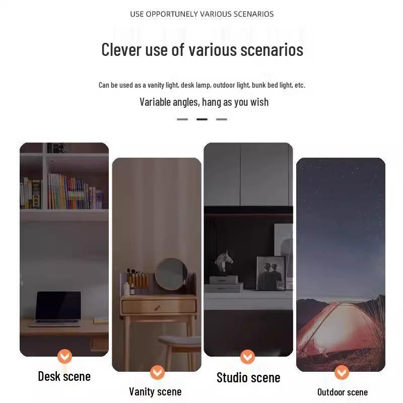 LED Desk and Bedside Lamp with Magnetic Eye Protection and Charging Port