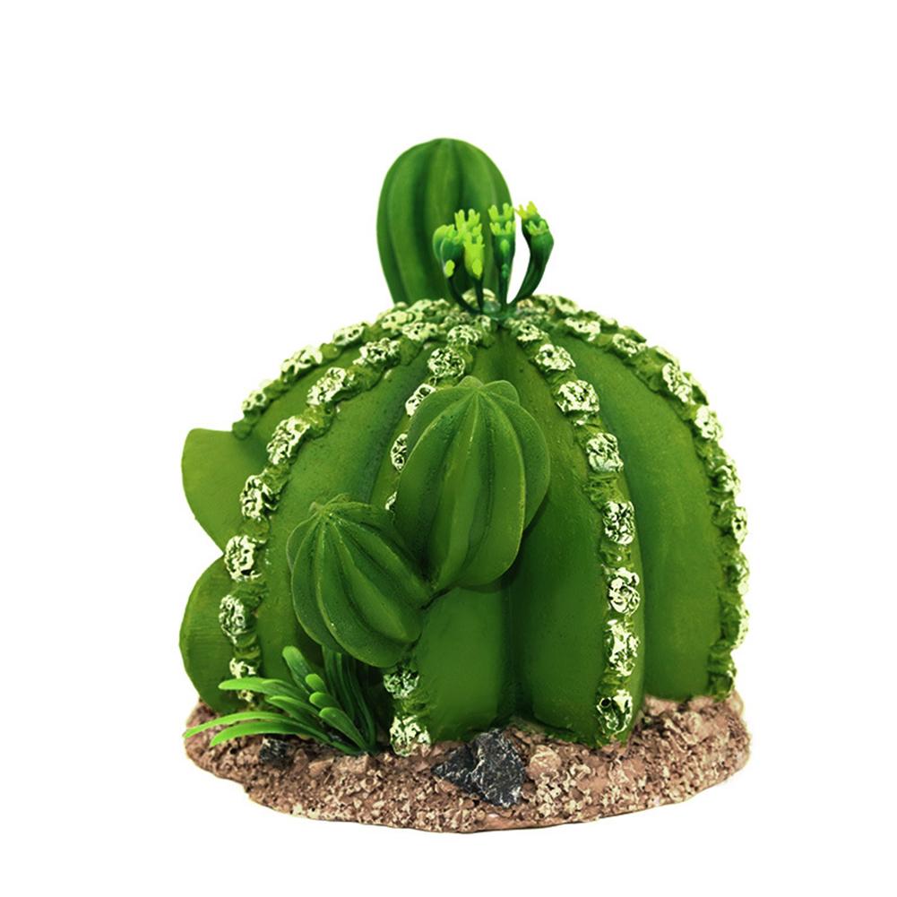 Cactus Shape Artificial Ornaments Simulation Resin Crafts For Aquarium Fish Tanks Decoration