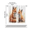 2 pcs   filtering curtains (excluding rods   non-movable   without batteries) Mama Fox And Little Fox for use in bedrooms and