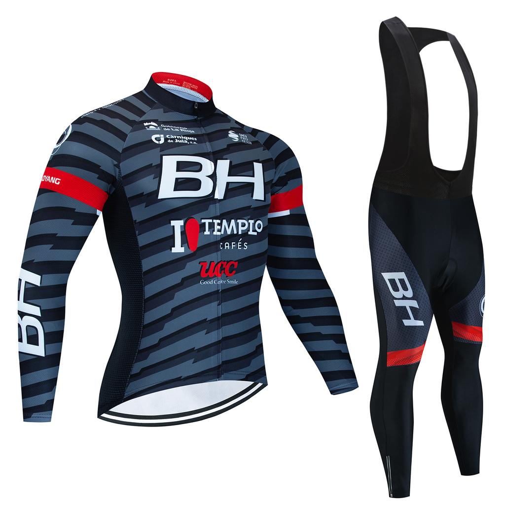 BH Team Herbst Langarm Neu Racing MTB Frühling Lang Radtrikot Set Fahrrad Radsport Fahrradkleidung Uniform Ropa Ciclismo