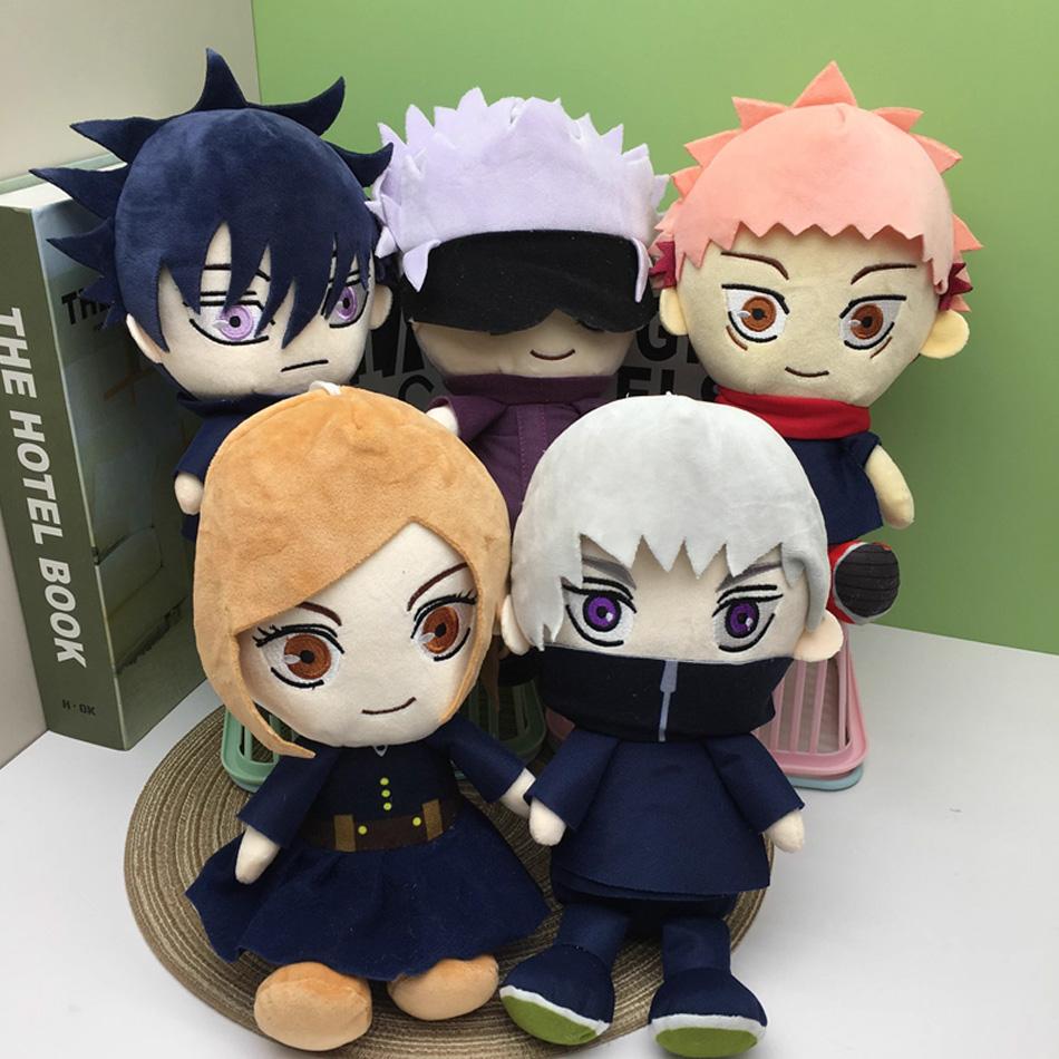 20cm Jujutsu Kaisen Anime Plush Toys Gojo Satoru Fushiguro Megumi Kugisaki Nobara Soft Stuffed Dolls Kids Gifts
