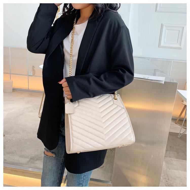 SCIONE Women's Bag 2020 New Wild Shoulder Bag Female Large Capacity Diamond Chain Diagonal Bag