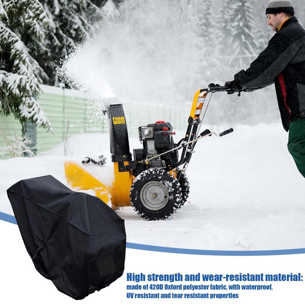 Snow Blower Covers Waterproof Mower Protector Dustproof Snow Blower Cover For Patio Driveway Garden Roof Garage Sidewalk Deck
