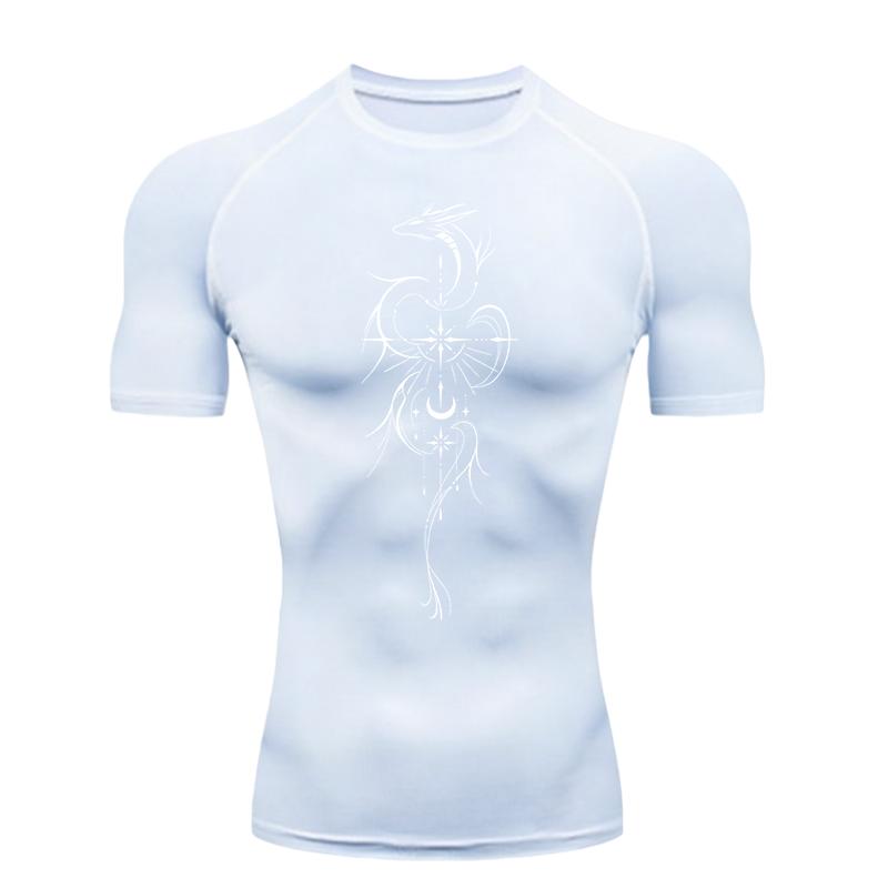 Men's Sports T-shirt Training Fitness Compression Gym Wear Workout T-Shirt Athletic Tees Rashguard Sports Men's