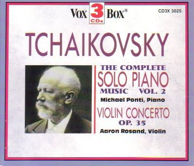 

CD TCHAIKOVSKY, PONTI; RACHLIN - Complete Piano Music 2 CD3X3025 Non Japan Classical Used