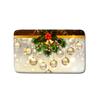 Christmas Shower Curtain Floor Mat Combination Four-Piece Set Bathroom Toilet Carpet Shower Room Mat Foot Mat