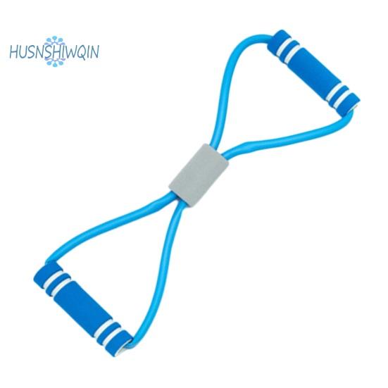 

Спортивная эспандер для йоги с ручкой 8-образная эластичная лента для упражнений Эспандер для тренировки мышц Эластичная веревка для тренировок для рук, ног, спины синий