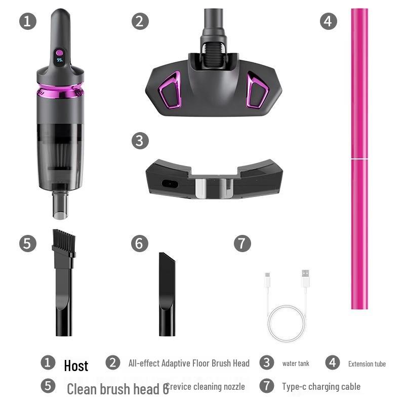 Wow Wireless Handheld Vacuum & Mop: High Suction, Small, Rechargeable, 2-in-1 for Home & Pet Hair.