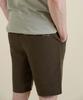 PANICALE Khaki Drawstring Linen Tencel Shorts