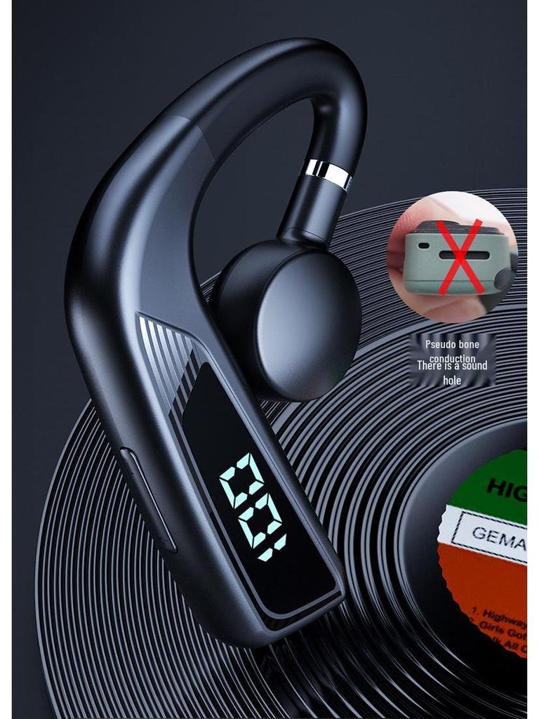 V18 Bone Conduction Bluetooth Wireless Earphones, Clip-On, Non-In-Ear, for Business and Sports Running.