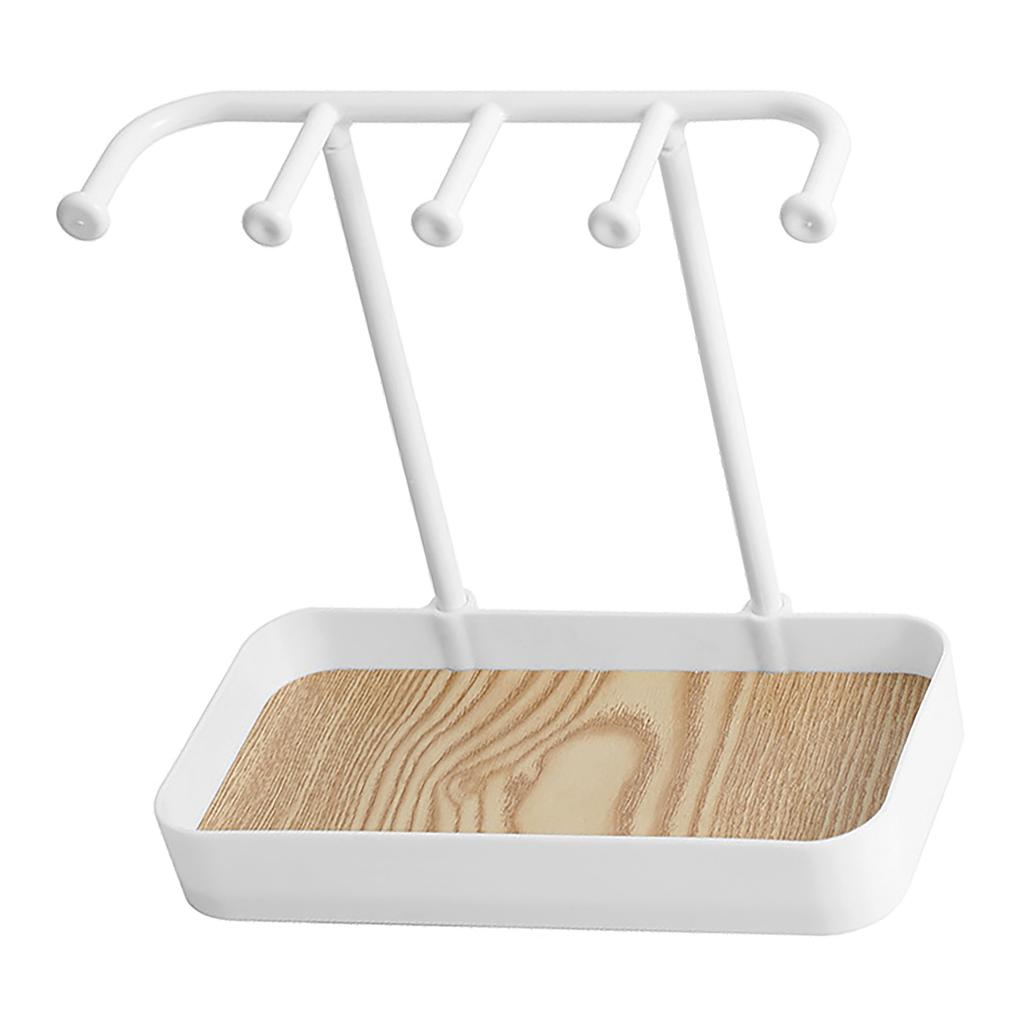 Desktop Jewelry Stand Space Saving PP Multifunctional Jewelry Rack for Rring Necklace Bracelets