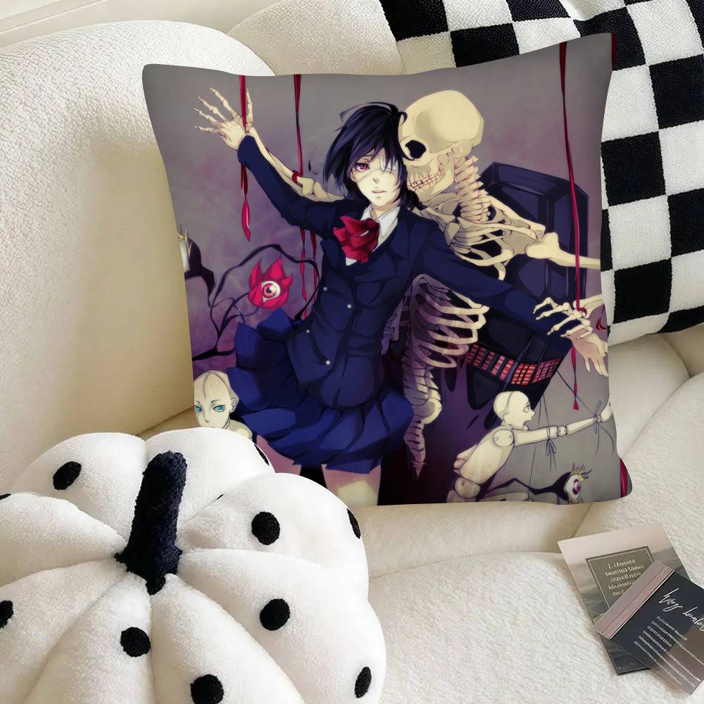 

Misaki Mei Classic Anime Another Pillow Case Square Pillow Bedroom Sofa Leisure Comfort Cushion Car Home Decoration 16x16Inch