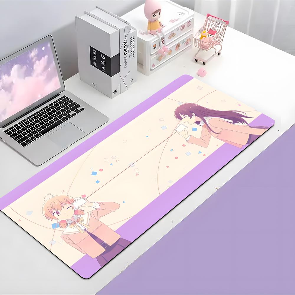Soft Romantic Anime BBloom Into You Mouse Pad Large Gaming Mousepad With Thick Stitched Edge NonSlip Desk Mat