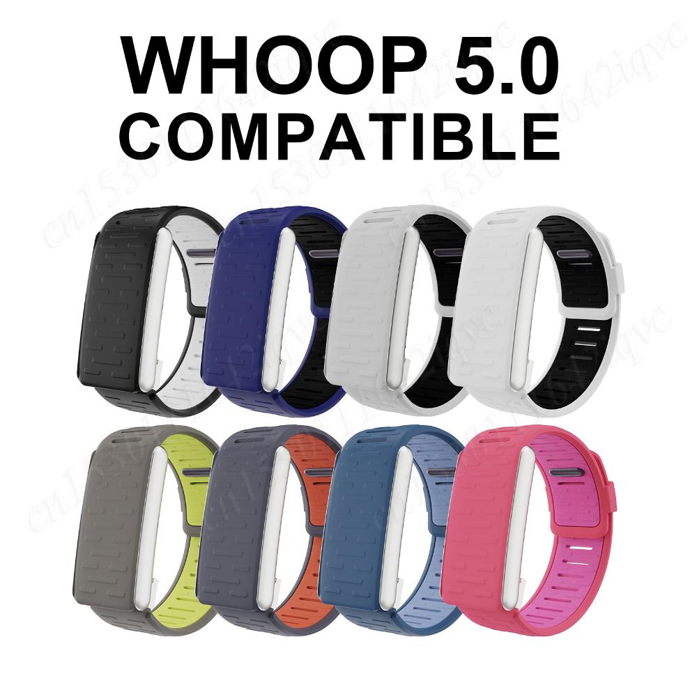 Silicone Wrist Band Sport Bracelet Wristband Waterproof Watch Strap Adjustable Watch Band for SportFlex Whoop 5.0 Accessories