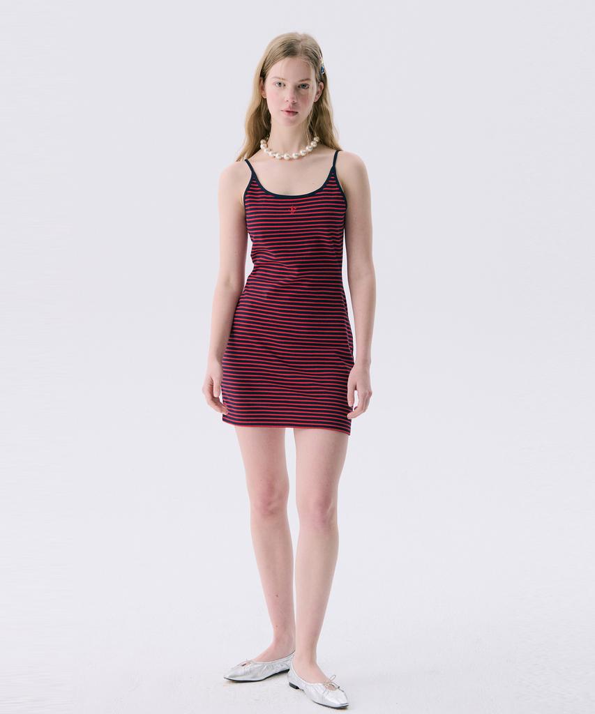 JUNEJUNE SPACE Vol11.Stripe Mini Jersey Dress_Red(Vol11.Stripe Mini Jersey Dress_Red)