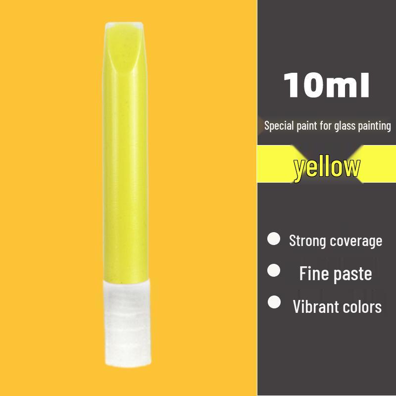 3D Outline Pen for Ceramic, Metal, Glass, and Plastic Painting 10ml glass pigment outline pen жёлтый