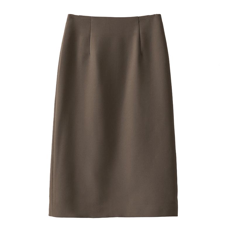 2026 Women's High-End A-Line Midi Skirt: Elegant, Slim-Fit, Hip-Hugging for Spring/Summer