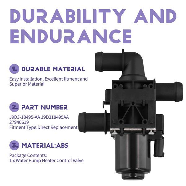 Electric Water-Cooled Valve J9D3-18495-AA for Jaguar I-PACE X590