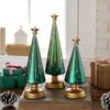 Twinkle Light Christmas Tree Illuminated Starry Night Resin Christmas Tree Ornament for Holiday Bedroom Dorm Tabletop Decor