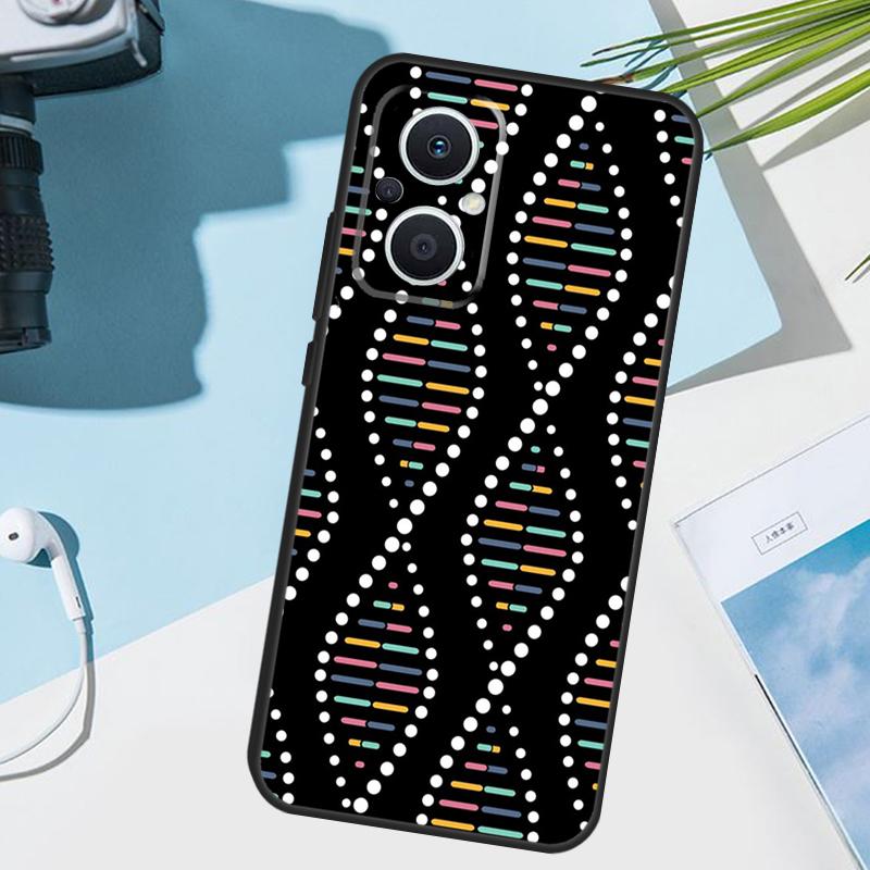 Retro DNA Science Illustration Cover For OPPO Reno 12 F 13F 14F 11F 10 11 13 14 Pro 7 8 Lite OPPO Find X9 X5 X6 X8 Pro Case