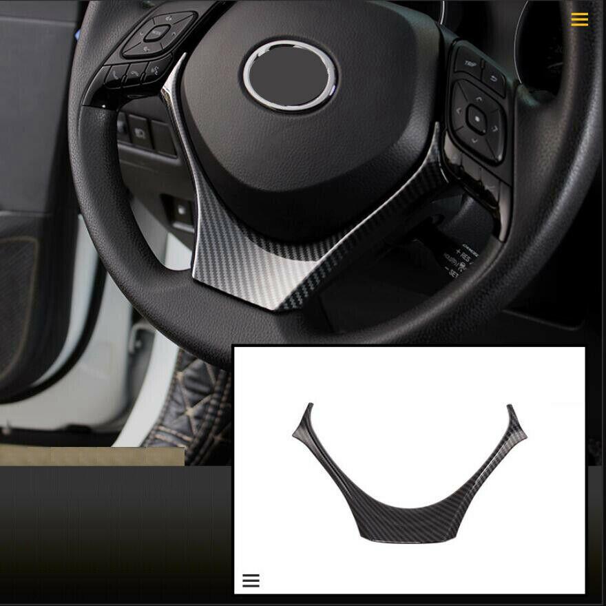Model din fibră de carbon ABS pentru Toyota CHR C-HR 2016-2018 pentru buton de volan al mașinii capac pentru cadru accesorii de interior
