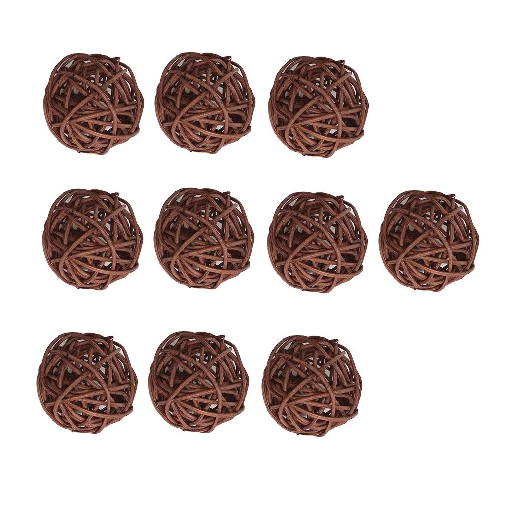 10x Weide Rattan Kugel Ranke Kugel Party Dekorationen Basteln Geschenke