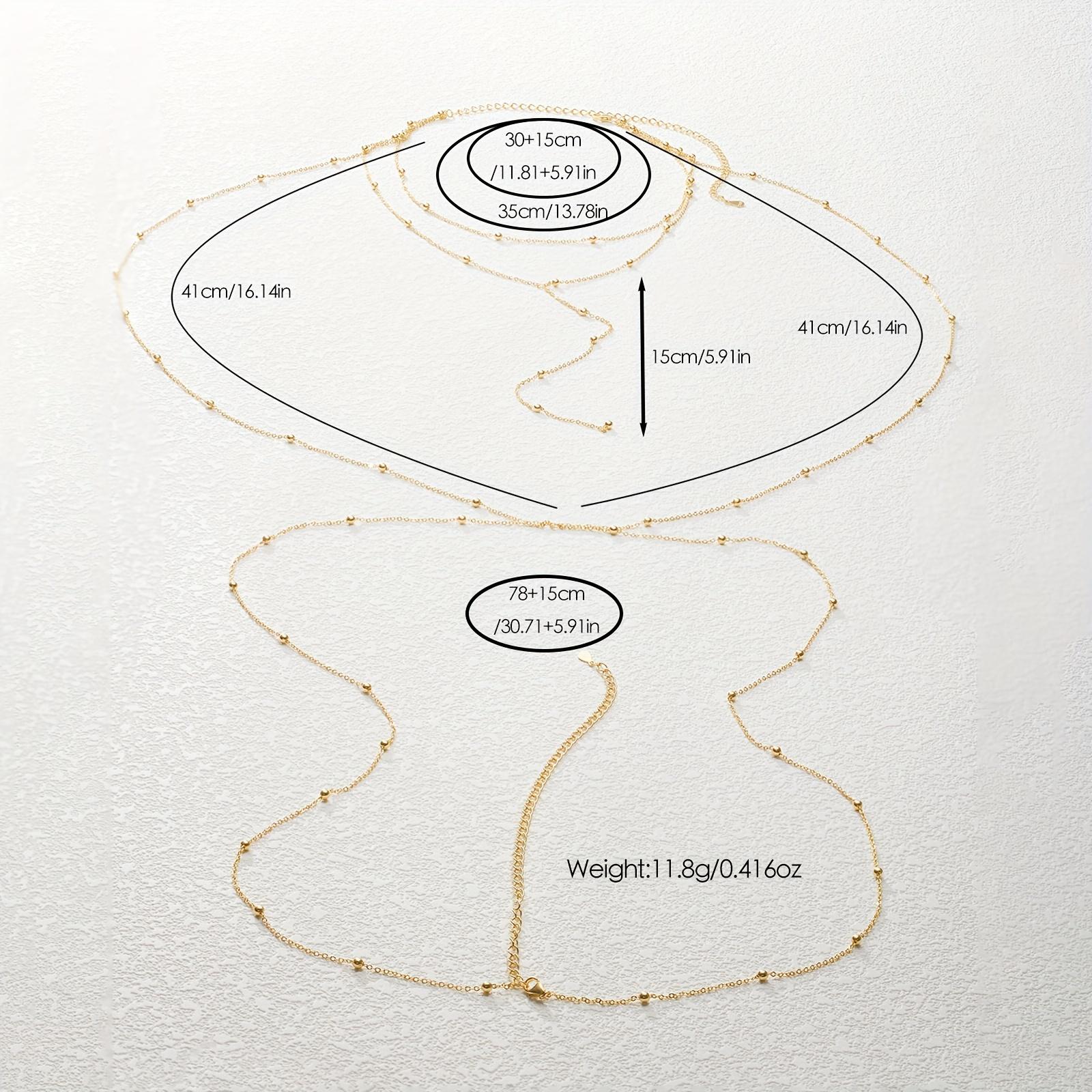 

1 шт. изысканная цепочка с крошечными бусинами, дизайнерская цепочка на грудь, стерлинговое серебро 925 пробы, гипоаллергенные ювелирные изделия, элегантный сексуальный стиль для женщин, летний пляж