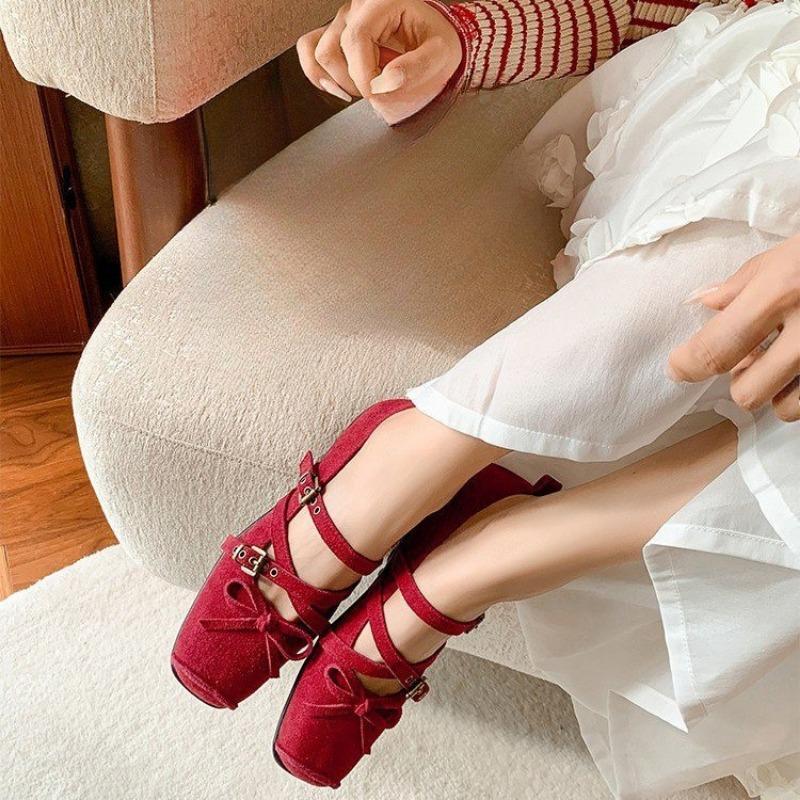 New Flat Ballet Shoes for Women's Retro Single-shoe Style