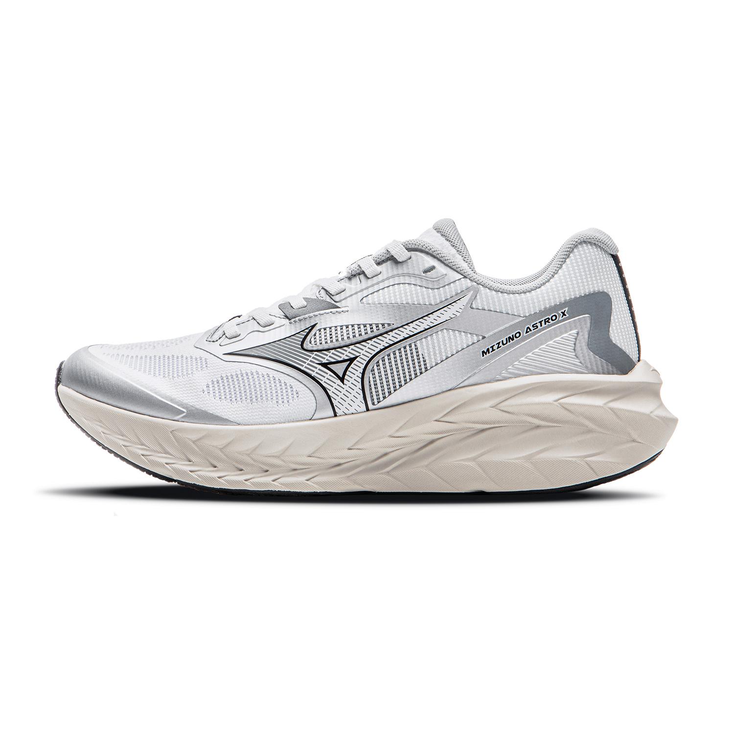 Mizuno ASTRO X Унисекс Низкие Беговые Кроссовки Белый Серебристый D1GH250506 40