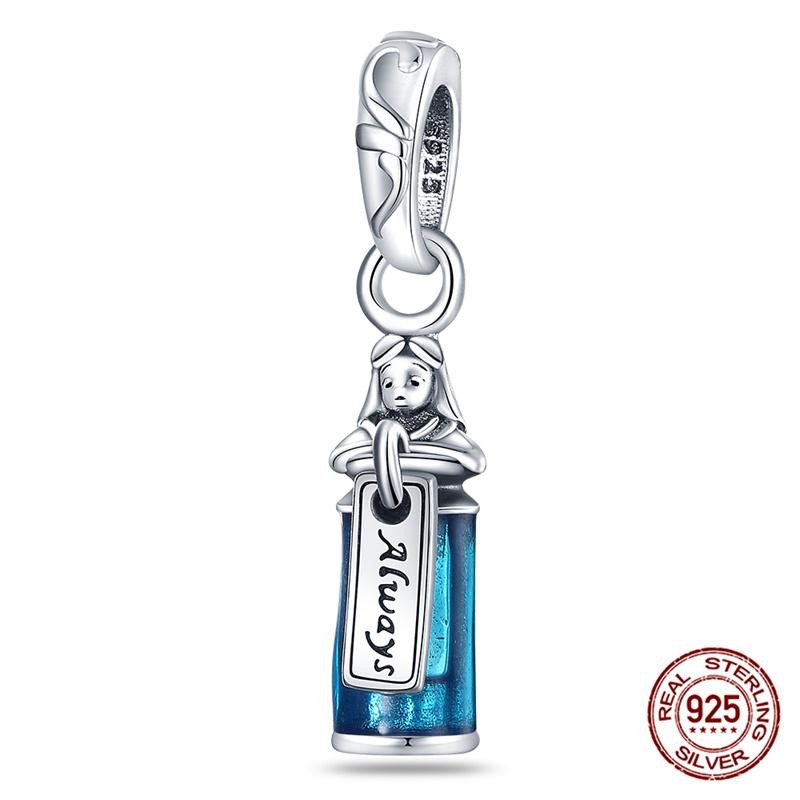 Marvel Disney Snow White Tree Elf Mickey 925 Silver Charms for DIY Jewelry Making Women Gift Bracelet