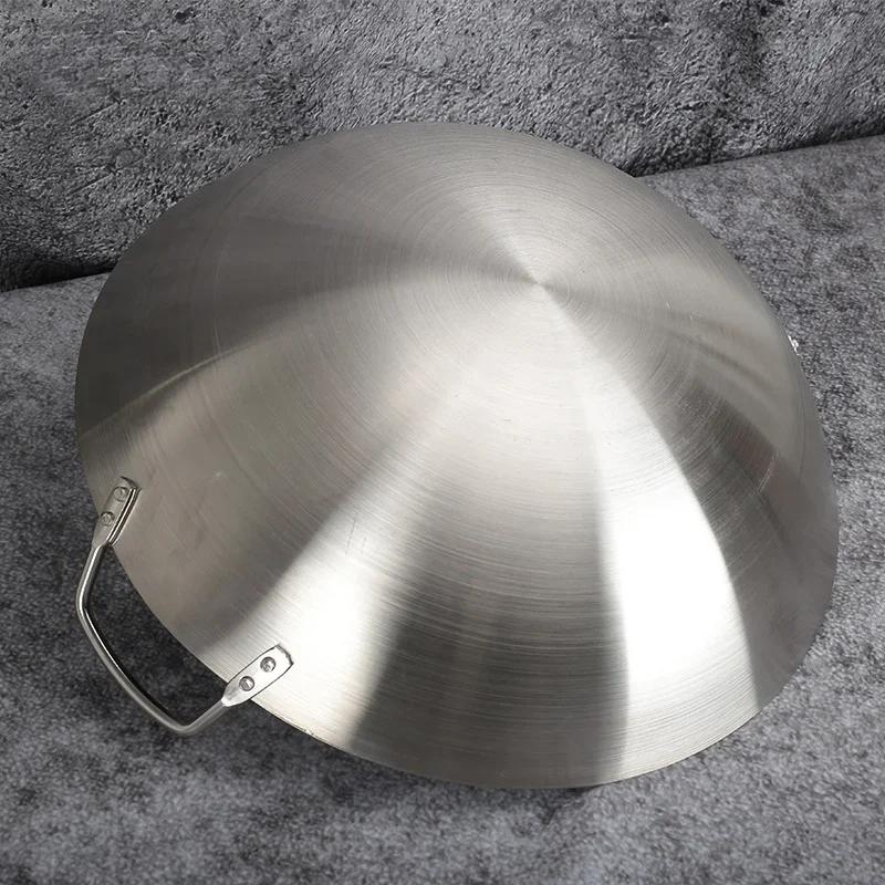 Stainless Steel Wok Pan Home Garden Non-stick Skillet Thicken Pan Gas Stoves Cooking Pot Cauldron Cast Iron For Kitchen