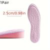 1Pair Height Increased Insoles for Women Shoes Inner Sole Shoe Insert Lift Heel Comfort EVA Heightening Feet Care Insoles