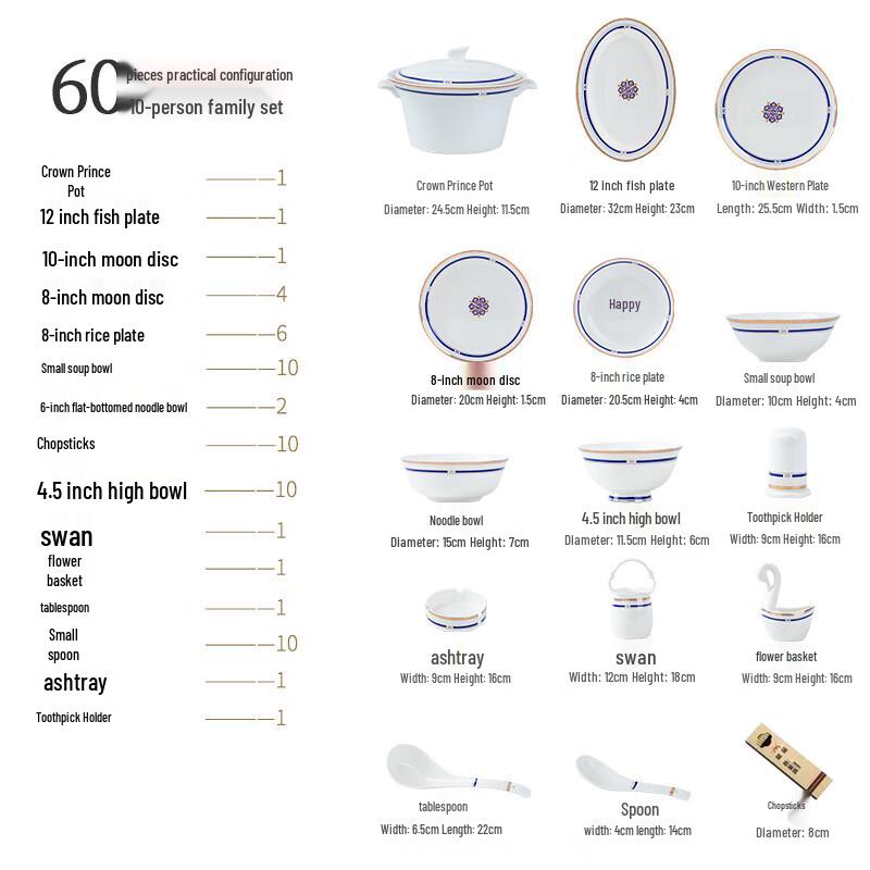 

Набор рельефной керамической посуды LISM
