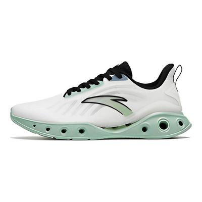 Niedrig geschnittene Rutschfeste Strapazierfähige Laufschuhe Herren Sneaker Weiß Grün 112325520-2