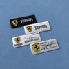 Pegatina de aluminio para coche con diseño de Ferrari, calcomanía para cubrir el emblema, suministros de repuesto para la decoración del coche, accesorios para automóviles Ferrari.