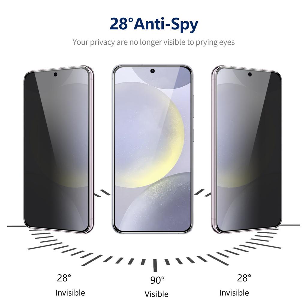 ENKAY HAT PRINCE 2Pcs For Samsung Galaxy S23+ Anti-Spy Privacy Screen Protector Full Coverage